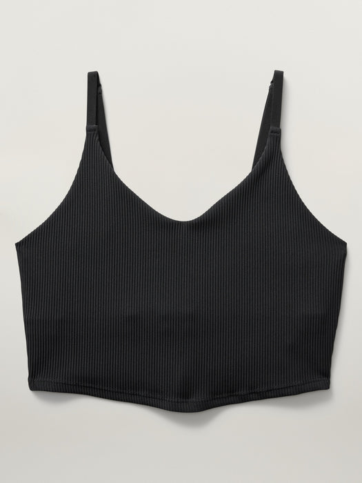 Elation V-Neck Rib Longline Bra A-C