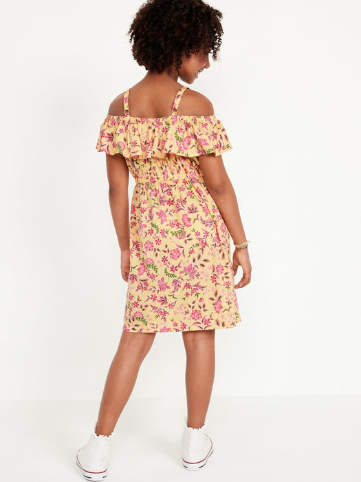 Off-Shoulder Ruffle-Trim Dress for Girls