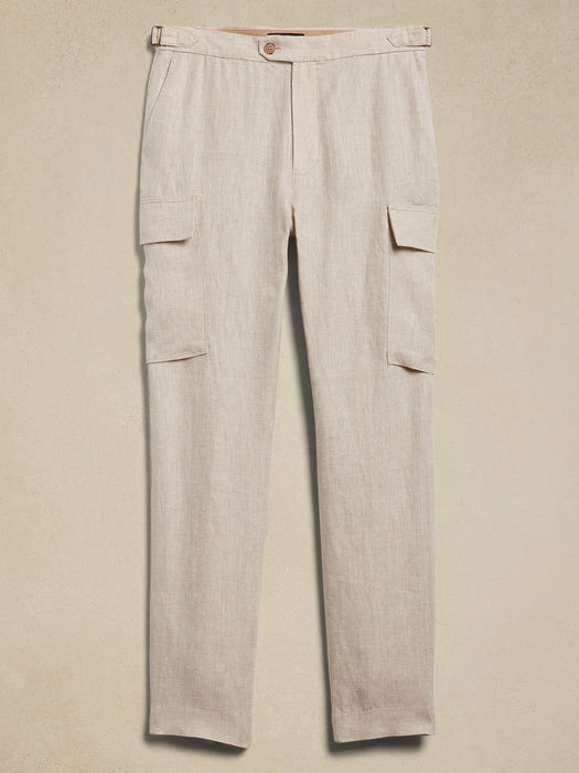 European Linen Tailored Cargo Pant
