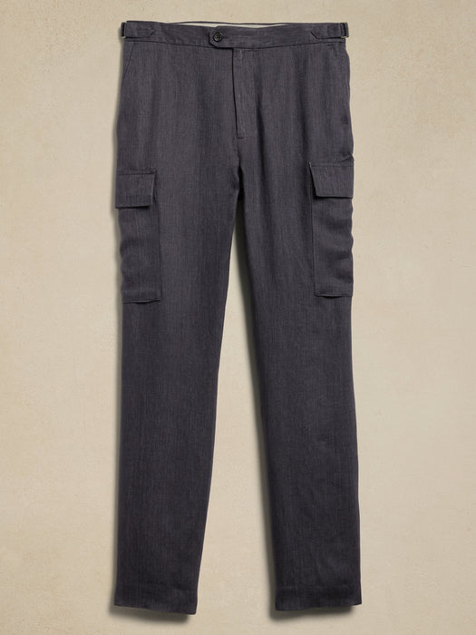 European Linen Tailored Cargo Pant