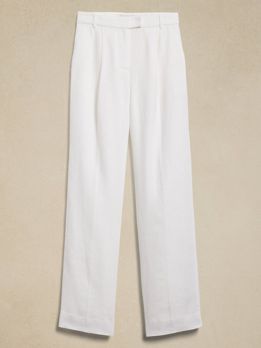 Lina Straight Linen Pant