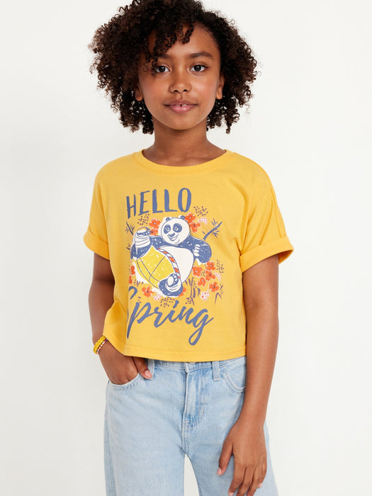Dolman-Sleeve Licensed Graphic T-Shirt for Girls