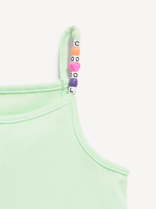 Sleeveless Beaded Charm Cami Dress for Girls