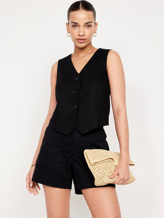 High-Waisted OGC Chino Shorts -- 5-inch inseam