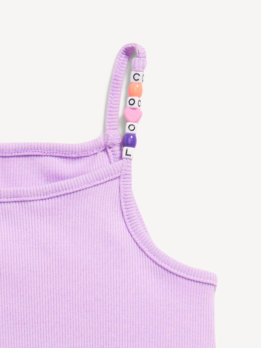 Sleeveless Beaded Charm Cami Dress for Girls