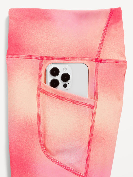 High-Waisted PowerSoft Side-Pocket Leggings for Girls