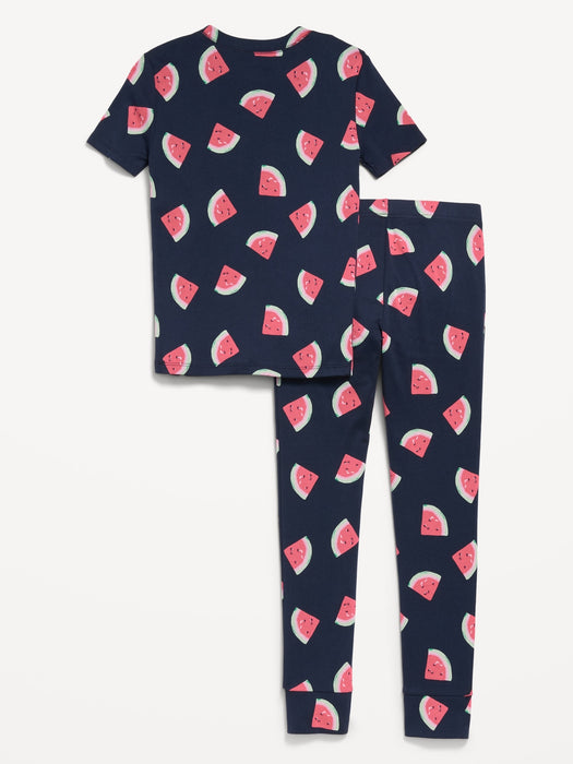 Printed Snug-Fit Pajama Set for Girls