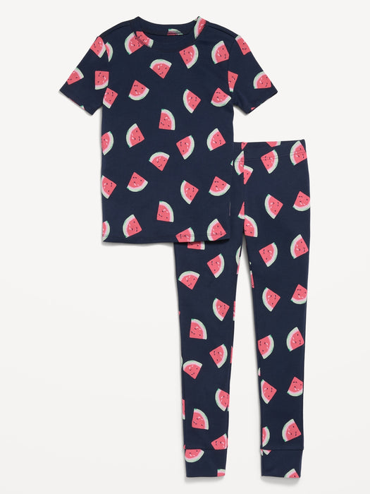 Printed Snug-Fit Pajama Set for Girls
