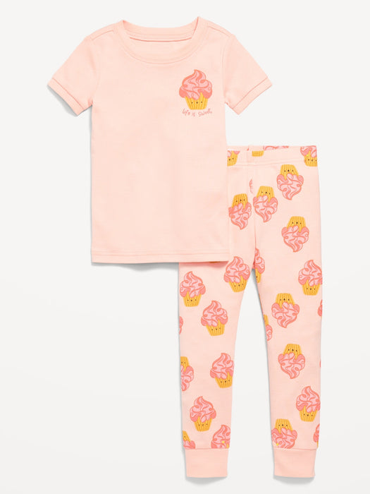 Unisex Snug-Fit Printed Pajama Set for Toddler & Baby