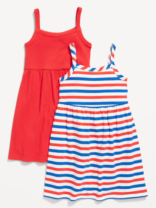 Sleeveless Fit and Flare Dress 2-Pack for Toddler Girls