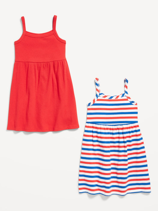 Sleeveless Fit and Flare Dress 2-Pack for Toddler Girls