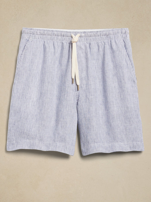 Lino 7" Linen Pull-On Short