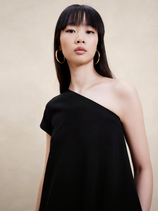 Odile One-Shoulder Knit Dress