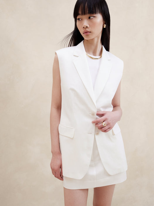 Marconi Cotton-Linen Vest