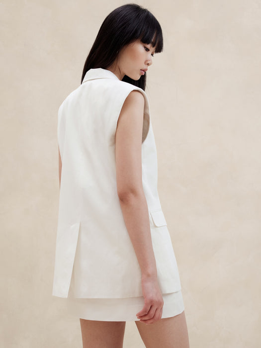 Marconi Cotton-Linen Vest