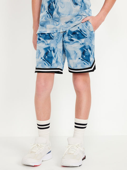 Mesh Basketball Shorts for Boys (At Knee)