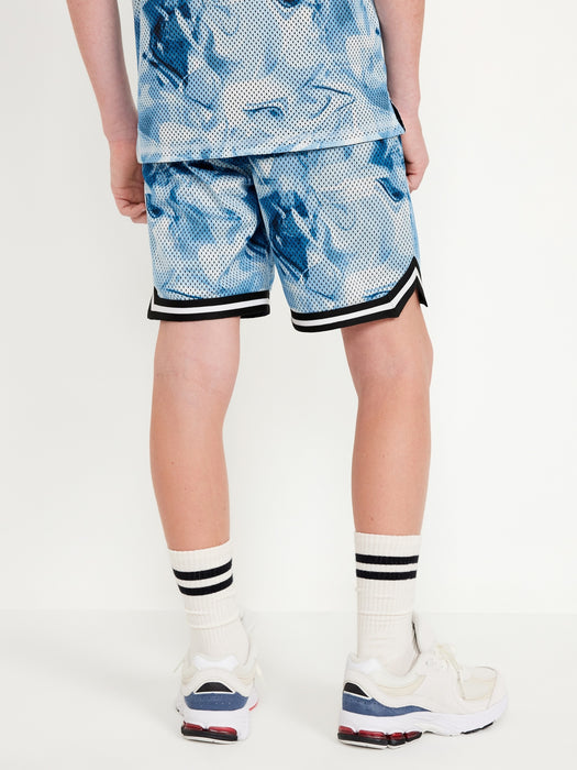 Mesh Basketball Shorts for Boys (At Knee)