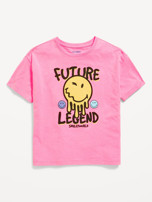 Oversized Licensed Graphic T-Shirt for Girls