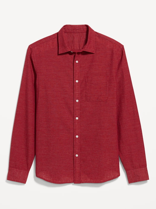 Classic Fit Everyday Linen-Blend Shirt