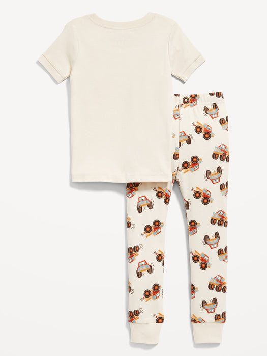 Unisex Snug-Fit Printed Pajama Set for Toddler & Baby