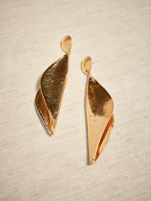 Wave Statement Earrings by Aureus + Argent