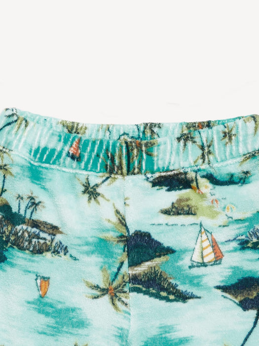 Printed Loop-Terry Shirt and Shorts Set for Baby