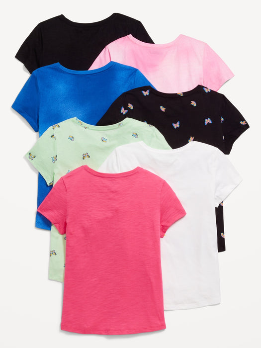 Softest Short-Sleeve T-Shirt Variety 5-Pack for Girls