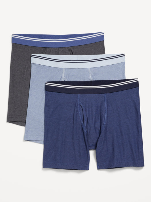 3-Pack Soft-Washed Boxer Briefs -- 6.25-inch inseam