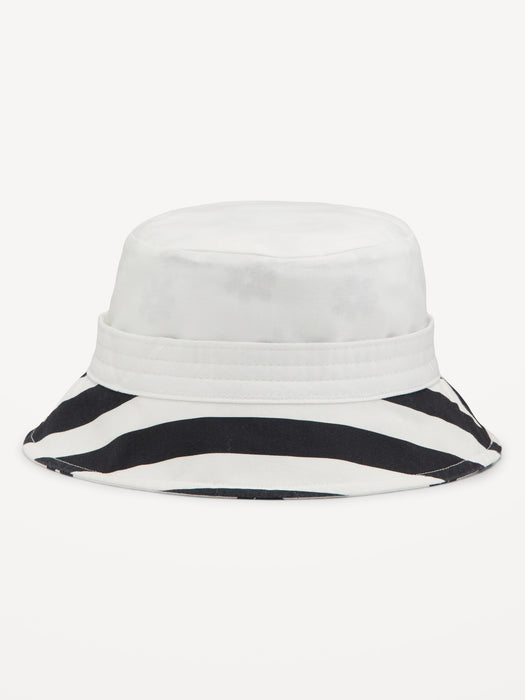 Reversible Twill Bucket Hat for Girls