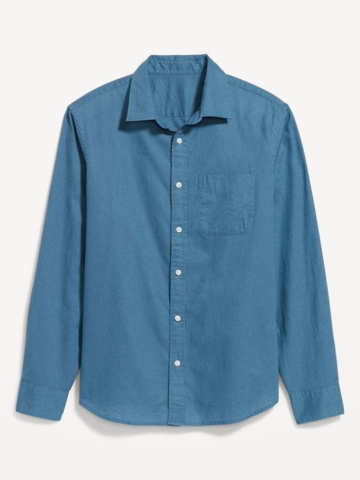 Classic Fit Everyday Linen-Blend Shirt