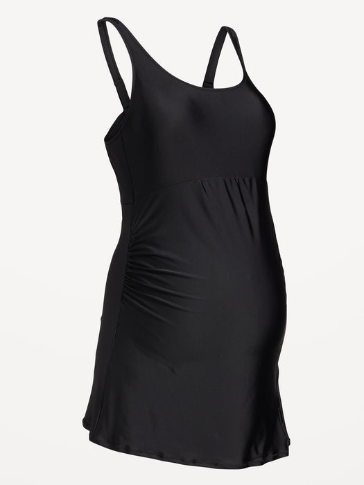 Maternity Scoop Neck Swim Dress