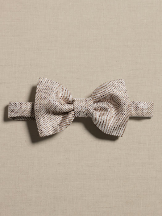 Italian Linen-Silk Bow Tie