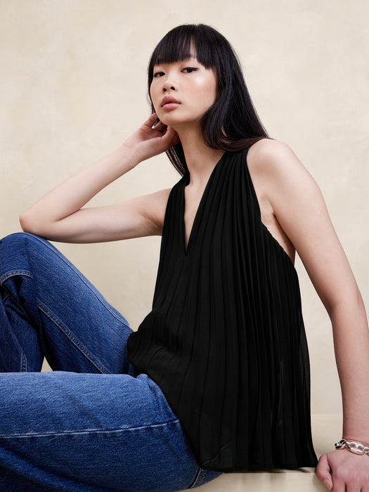 Odetta Pleated Top