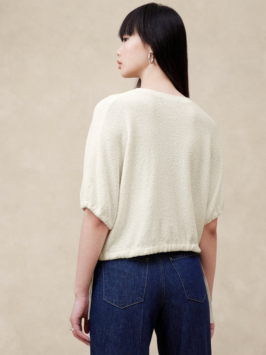 Lucia Cropped Bouclé Sweater