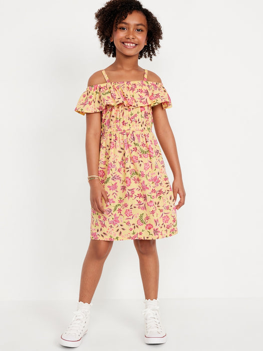 Off-Shoulder Ruffle-Trim Dress for Girls