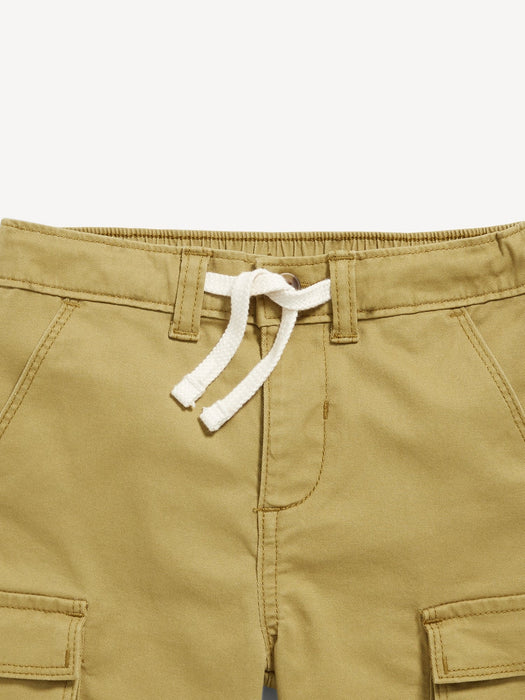 Functional-Drawstring Cargo Shorts for Toddler Boys