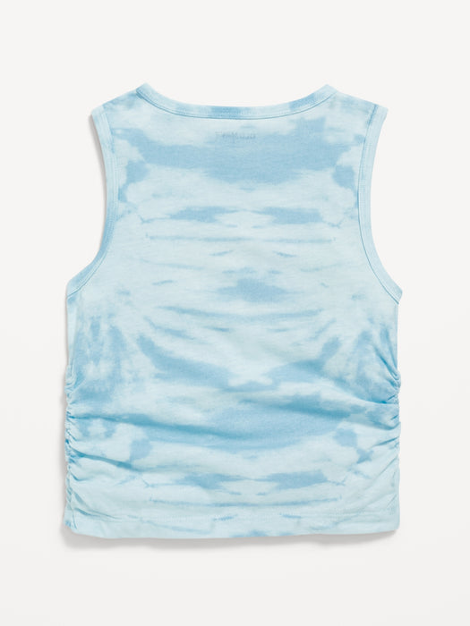 Side-Ruched Licensed Graphic Tank Top for Girls