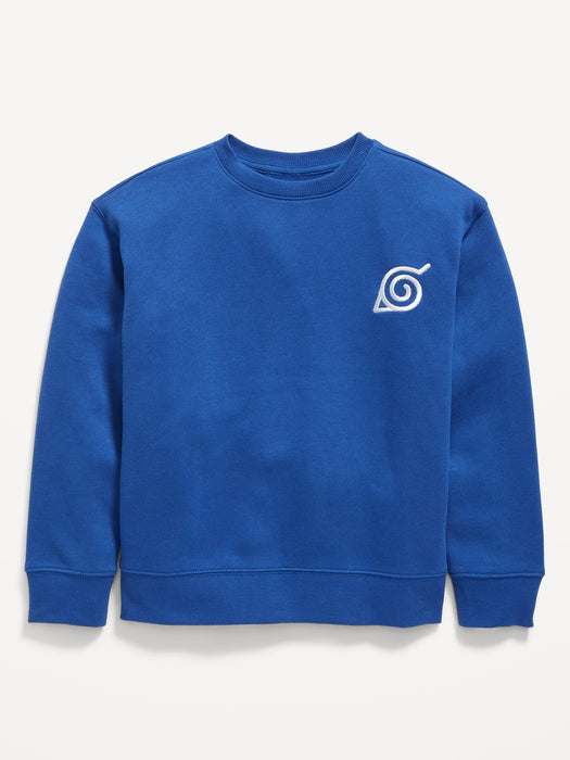 Gender-Neutral Licensed Graphic Crew-Neck Sweatshirt for Kids