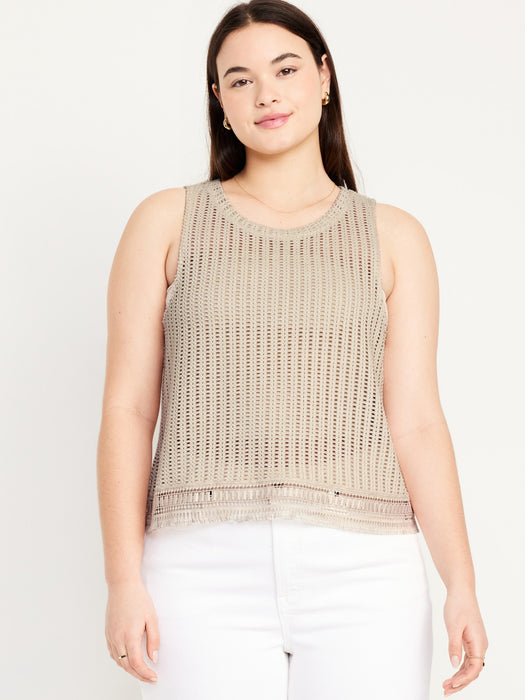 Sleeveless Crochet Top