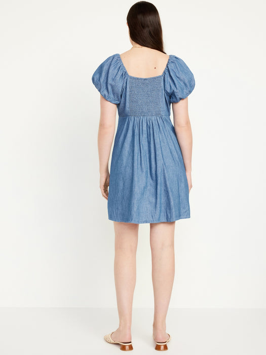 Jean Mini Swing Dress