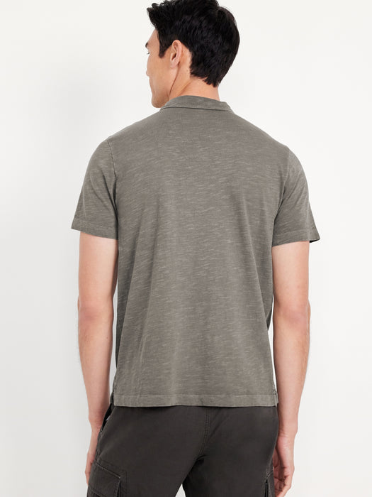 Classic Fit Slub-Knit Polo