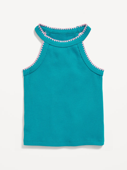Fitted Halter Tank Top for Toddler Girls