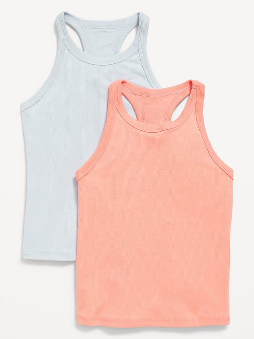 UltraLite Rib-Knit Performance Tank Top 2-Pack for Girls