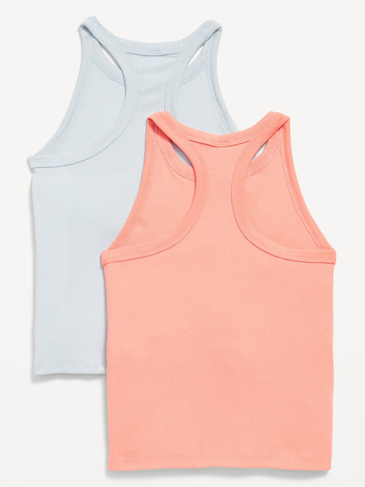 UltraLite Rib-Knit Performance Tank Top 2-Pack for Girls