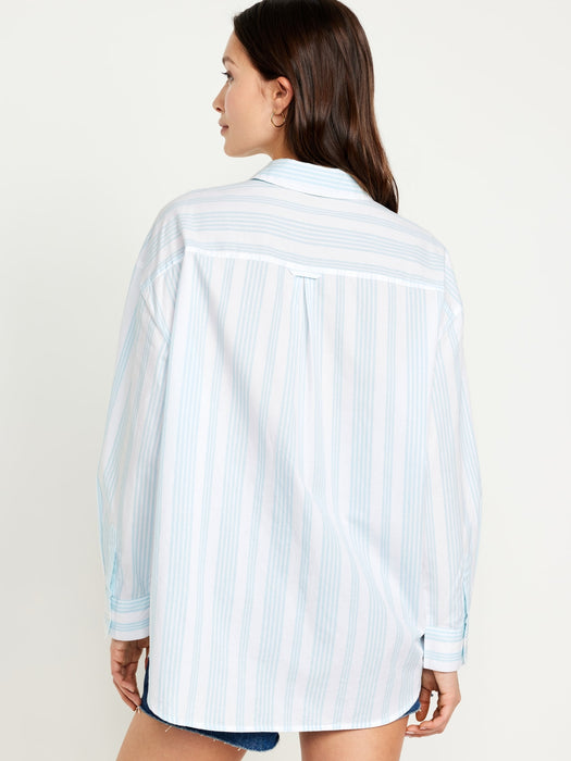Oversized Button-Down Boyfriend Shirt