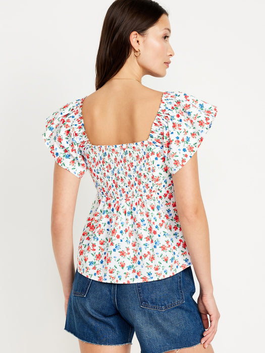 Flutter-Sleeve Top