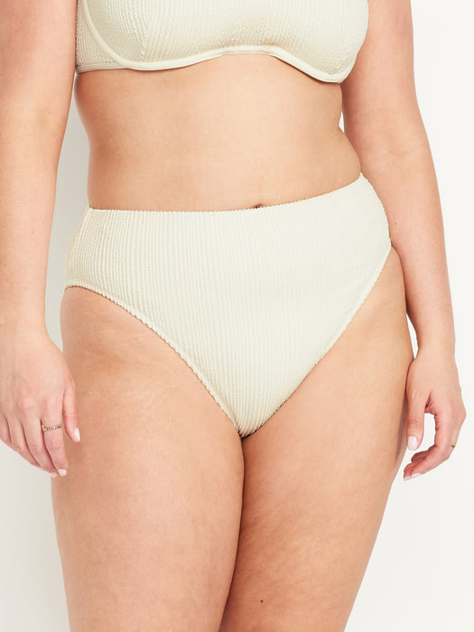 Extra High-Waisted French-Cut Bikini Swim Bottoms