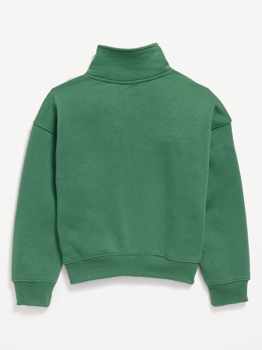Long-Sleeve Quarter Zip Sweatshirt for Girls