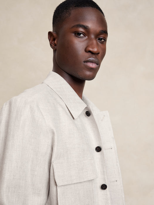 Seacliff Linen Shirt Jacket
