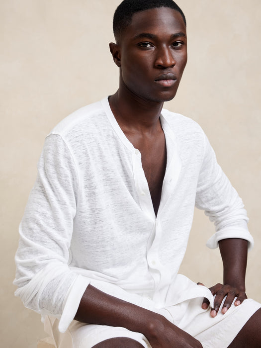 Linen Button-Down Shirt